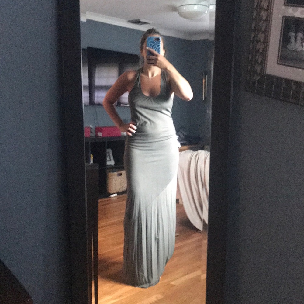 Olive maxi dress
